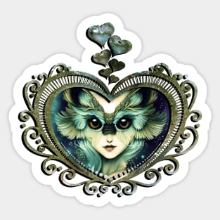 The wise and wonderful owlgirl Sticker